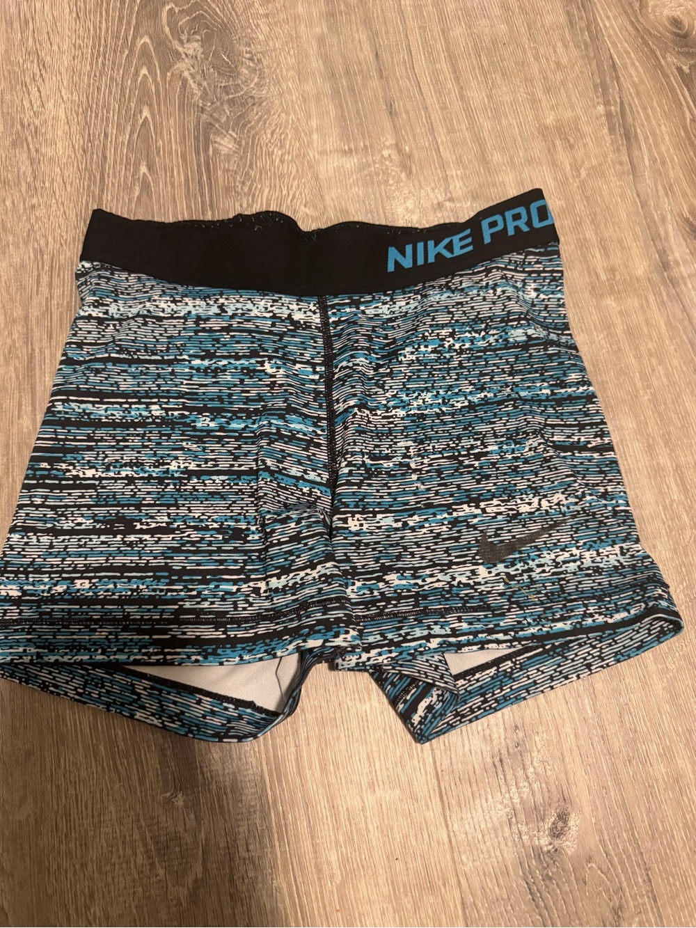 Nike Pro Light Gray & Black Compression Shorts